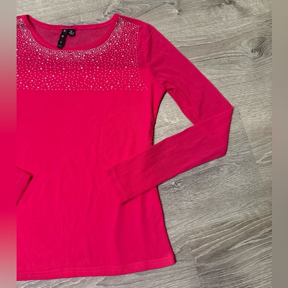 •AZI• HOT PINK GEM TOP - Picture 2 of 6